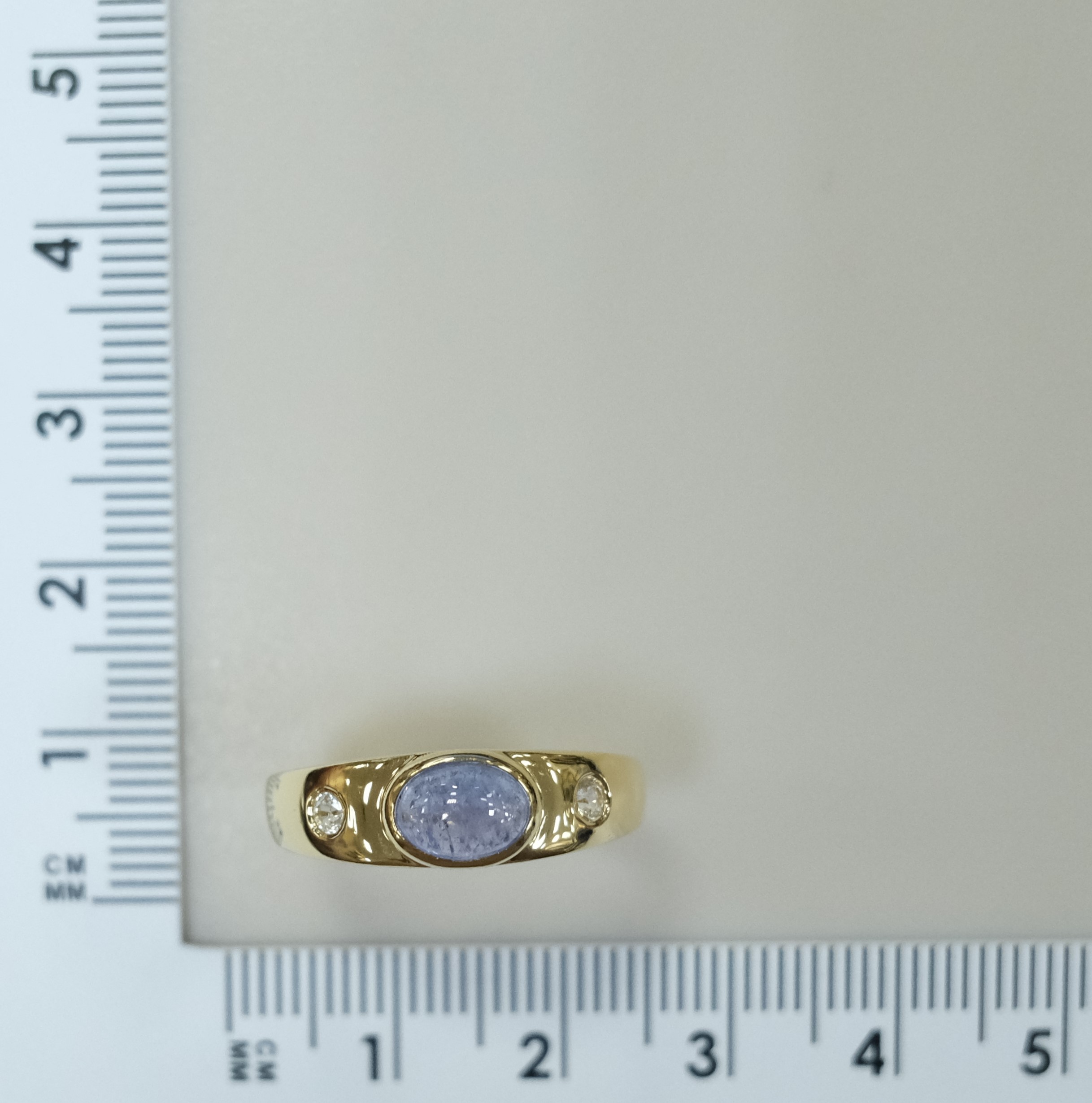 Серебряное кольцо с танзанитом